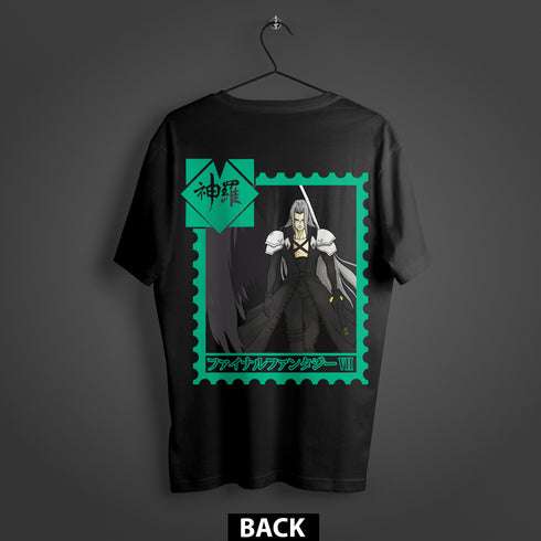 Final Fantasy VII Sephiroth "Angel of Death" Premium Oversized Double-Sided T-Shirt